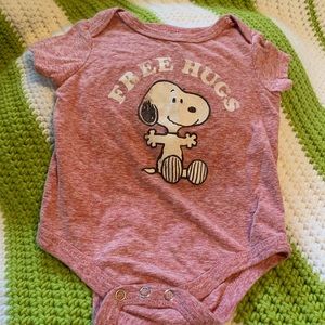 Peanuts Snoopy onesie. Size 3-6 months